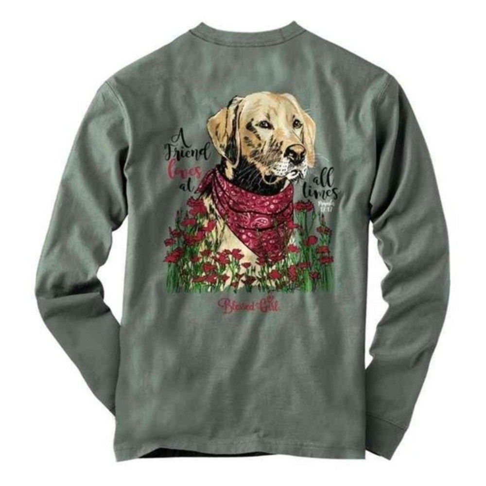 Blessed Girl Womens Long Sleeve T-Shirt - Best Friend - Sagestone - - Picture 3 of 7